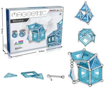 Klocki magnetyczne 75el. Wydawca: Ciuciubabka. SmakLiter.pl Opakowanie Klocki magnetyczne 75el