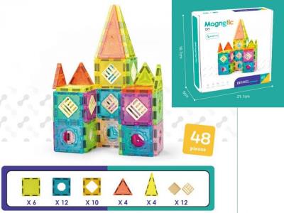 Opakowanie Klocki magnetyczne budowla 48el