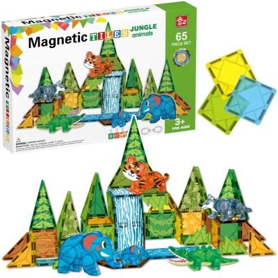 Opakowanie Klocki magnetyczne dżungla 65el