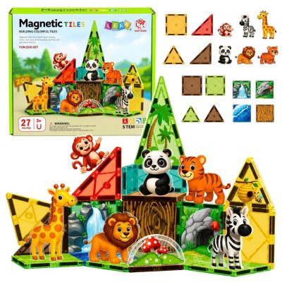 Opakowanie Klocki magnetyczne konstrukcyjne Dzikie zwierzęta