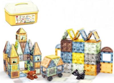 Opakowanie Klocki magnetyczne w skrzynce 108 elementów