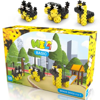 Klocki Meli Basic Brave Dogs 3in1. Wydawca: MELI. SmakLiter.pl Opakowanie Klocki Meli Basic Brave Dogs 3in1