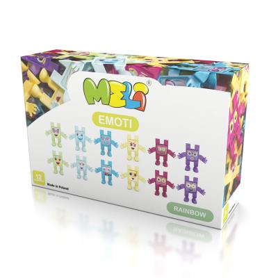 Opakowanie Klocki Meli Emoti Rainbow 12 sztuk