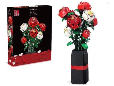 Opakowanie Klocki - róże w wazonie