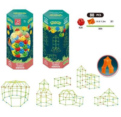 Opakowanie Klocki rurki namiot fosforyzujące 88el