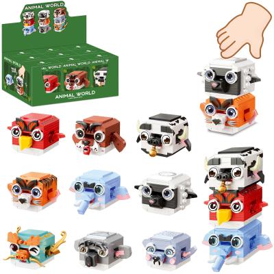 Opakowanie Klocki zwierzątko naciskane + 120 elementów MIX