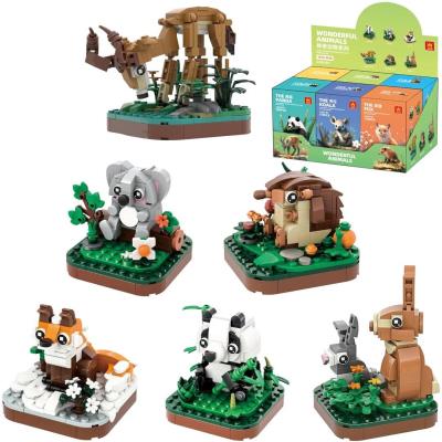 Opakowanie Klocki zwierzęta 117el MIX