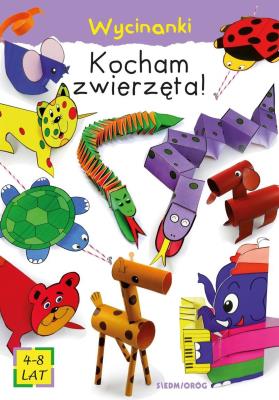 Okładka książki Kocham zwierzęta! Wycinanki