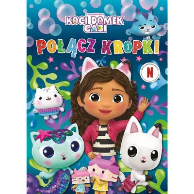 Koci Domek Gabi Połącz kropki. Autor: Opracowanie zbiorowe. SmakLiter.pl Okładka książki Koci Domek Gabi Połącz kropki
