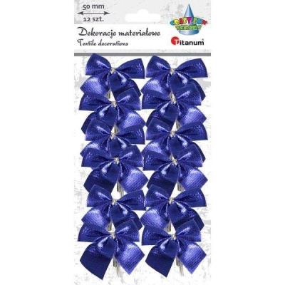 Opakowanie Kokarda materiałowa 50mm chabrowa 12szt