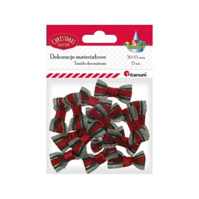 Opakowanie Kokardki materiałowe 30x15mm 15szt