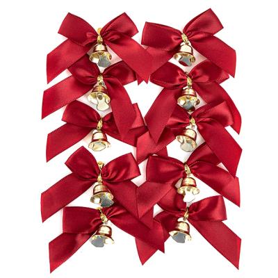 Opakowanie Kokardki z dzwoneczkami czerwone 10szt
