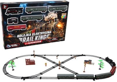 Opakowanie Kolejka elektryczna rail king z parowozem