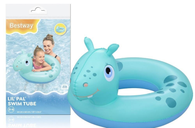 Koło do pływania hipopotam. Wydawca: Bestway. SmakLiter.pl Opakowanie Koło do pływania hipopotam