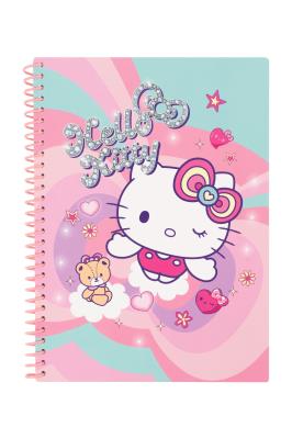 Opakowanie Kołobrulion B5 100k. kratka plastikowa spirala Hello Kitty pink wzór 3