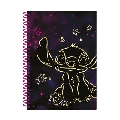 Opakowanie Kołobrulion B5 Disney Gold Stitch plastikowa spirala 100 kartek