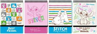 Opakowanie Kołonotes A6/96K kratka na gumkę Stitch mix
