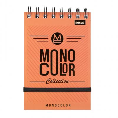 Opakowanie Kołonotes A6 96k.kratka zamykany na gumkę Monocolor