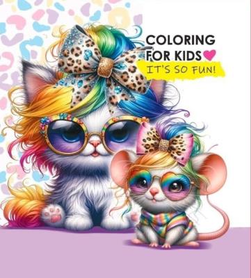 Opakowanie Kolorowanka 140x140 Kotek i myszka