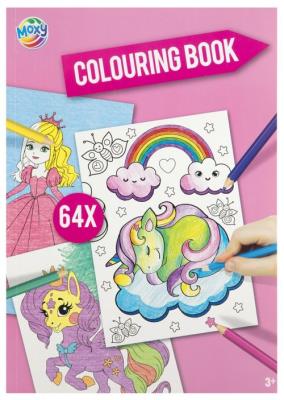 Kolorowanka 64 strony, różowa. Wydawca: ANTELLA. SmakLiter.pl Opakowanie Kolorowanka 64 strony, różowa