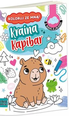 Okładka książki Kolorowanka A4 KOLORUJ ZE MNĄ - KRAINA KAPIBAR
