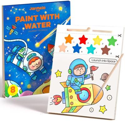 Opakowanie Kolorowanka akwarelowa Space 8 kolorów + pędzelek
