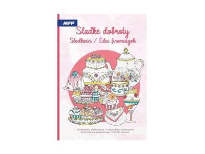Kolorowanka antystresowa słodkości. Wydawca: MFP. SmakLiter.pl Opakowanie Kolorowanka antystresowa słodkości