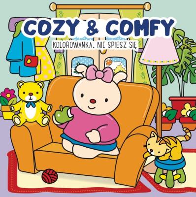 Kolorowanka Cozy & Comfy. Nie spiesz się. Autor: John Taylor (ilustr.). SmakLiter.pl Okładka książki Kolorowanka Cozy & Comfy. Nie spiesz się