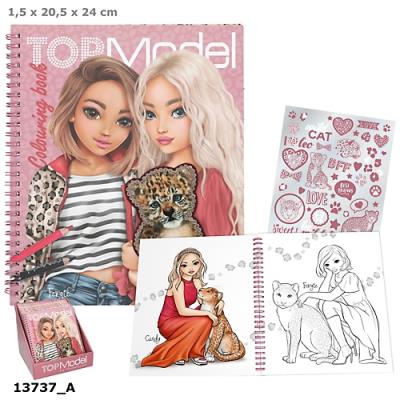 Kolorowanka Leo Heart Top Model z naklejkami 13737A. Wydawca: DEPESCHE (5). SmakLiter.pl Opakowanie Kolorowanka Leo Heart Top Model z naklejkami 13737A