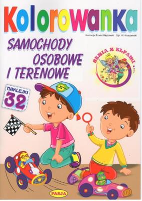 Kolorowanka. Samochody osobowe i terenowe. Autor:   Praca zbiorowa. SmakLiter.pl Okładka książki Kolorowanka. Samochody osobowe i terenowe