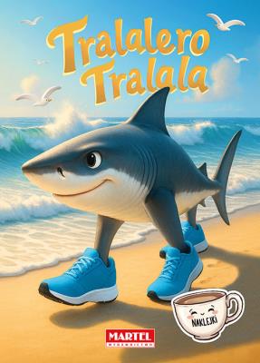 Okładka książki Kolorowanka Tralalero Tralala z naklejkami