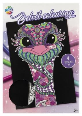 Kolorowanka Velvet  Ptaki. Wydawca: ANTELLA. SmakLiter.pl Opakowanie Kolorowanka Velvet  Ptaki