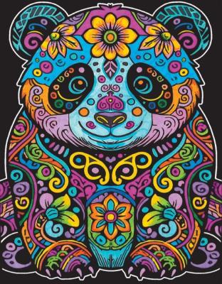 Opakowanie Kolorowanka welwetowa 47x35cm Panda