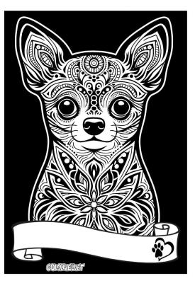 Opakowanie Kolorowanka welwetowa A4 Chihuahua