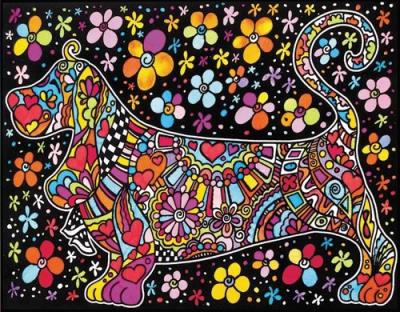 Opakowanie Kolorowanka Welwetowa Colorvelvet 47x35 cm Jamnik