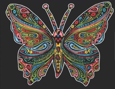 Opakowanie Kolorowanka Welwetowa Colorvelvet A4 Motyl