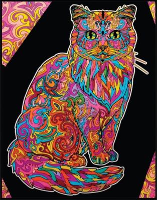 Opakowanie Kolorowanka welwetowa Kot długowłosy 47x35cm