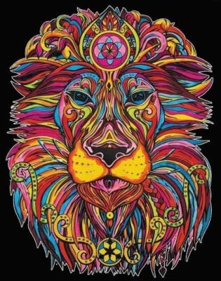 Opakowanie Kolorowanka welwetowa Lew władca 47x35cm