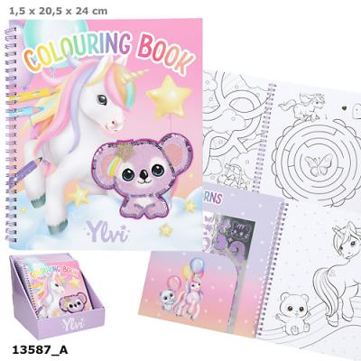 Kolorowanka z cekinowym Koalą i Jednorożcem Ylvi 13587A. Wydawca: DEPESCHE (5). SmakLiter.pl Opakowanie Kolorowanka z cekinowym Koalą i Jednorożcem Ylvi 13587A