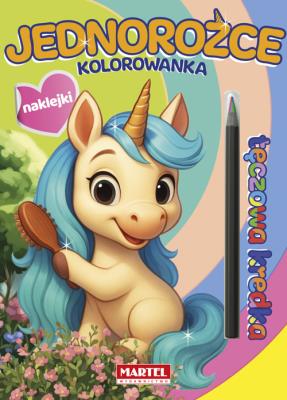 Okładka książki Kolorowanka z kredką Jednorożce