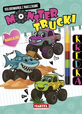 Okładka książki Kolorowanka z kredką Monster Trucki