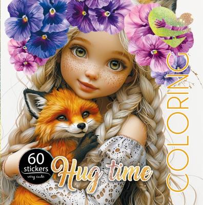 Opakowanie Kolorowanka z naklejkami 200x200 Przytulanie lisek