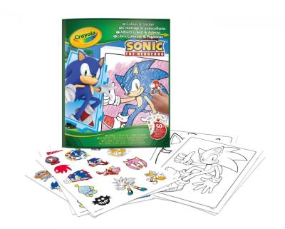 Opakowanie Kolorowanka z naklejkami Sonic CRAYOLA
