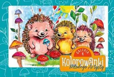 Kolorowanki młodego Artysty. Galeria 4. Autor:   Praca zbiorowa. SmakLiter.pl Okładka książki Kolorowanki młodego Artysty. Galeria 4