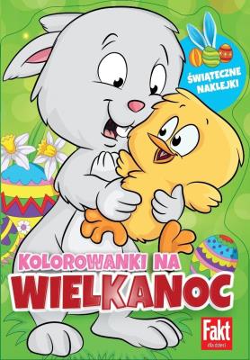 Okładka książki Kolorowanki na Wielkanoc. Brokatowe naklejki..