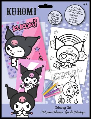 Kolorowanki z kredkami Kuromi KU00019. Wydawca: Kids Euroswan. SmakLiter.pl Opakowanie Kolorowanki z kredkami Kuromi KU00019
