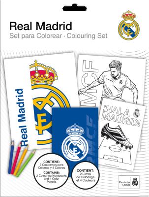 Kolorowanki z kredkami Real Madrid RM00026. Wydawca: Kids Euroswan. SmakLiter.pl Opakowanie Kolorowanki z kredkami Real Madrid RM00026