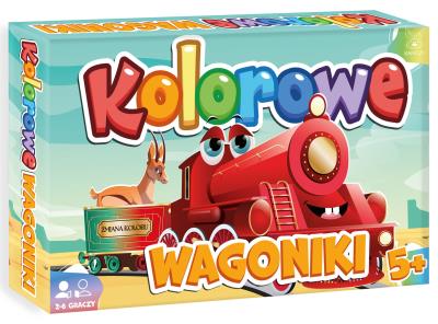 Kolorowe Wagoniki. Wydawca: Kangur. SmakLiter.pl Opakowanie Kolorowe Wagoniki