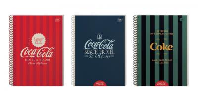 Opakowanie Kołozeszyt A4/80k kratka Coca Cola (5szt)