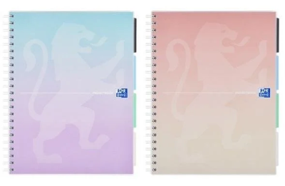 Opakowanie Kołozeszyt A4/80K Projectbook pastel (5szt) OXFORD